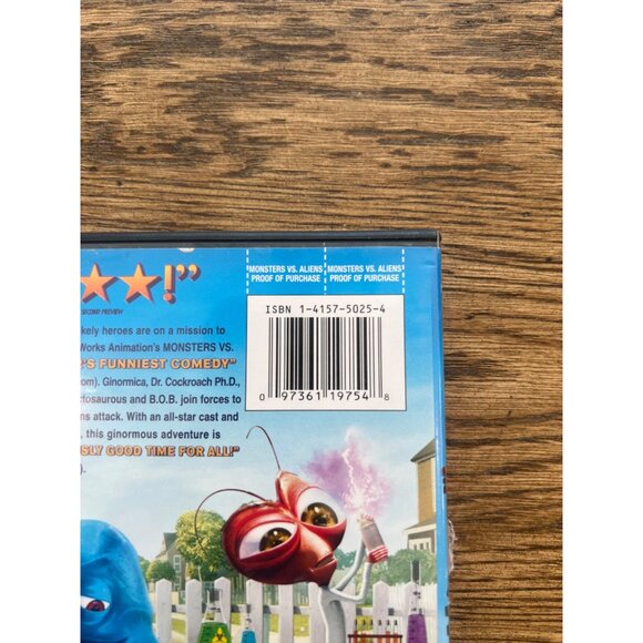 Monsters Vs Aliens 2009 DVD Comedy Hugh Laurie Reese Witherspoon Pre-Owned - Picture 4 of 4
